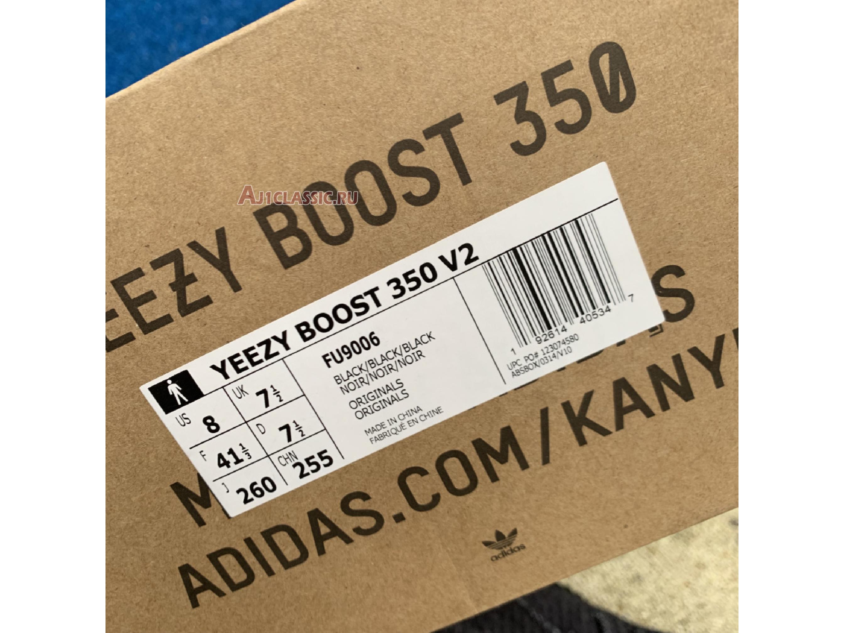 Adidas Yeezy Boost 350 V2 "Black Non-Reflective" FU9006