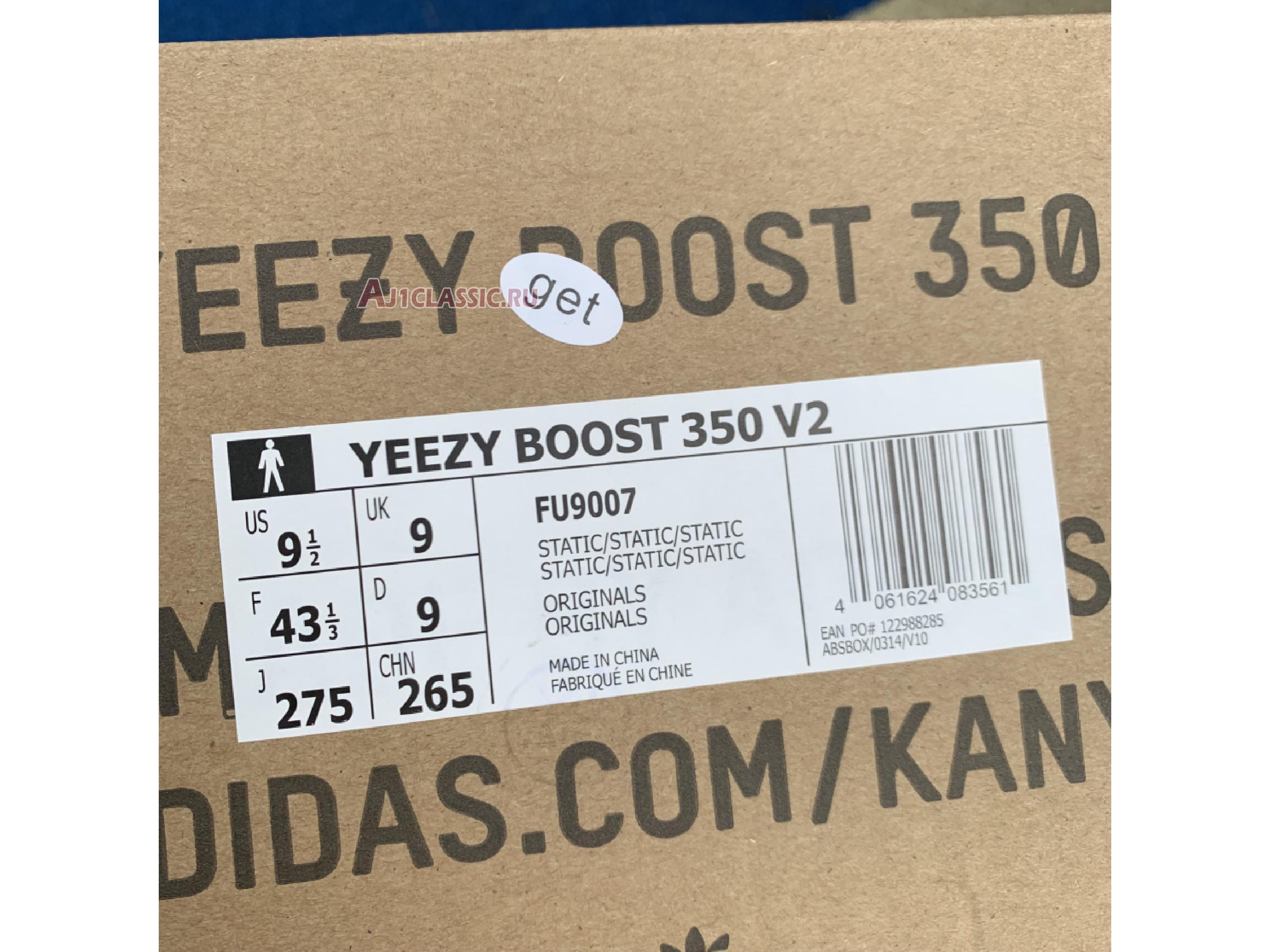 Adidas Yeezy Boost 350 V2 "Black Reflective" FU9007