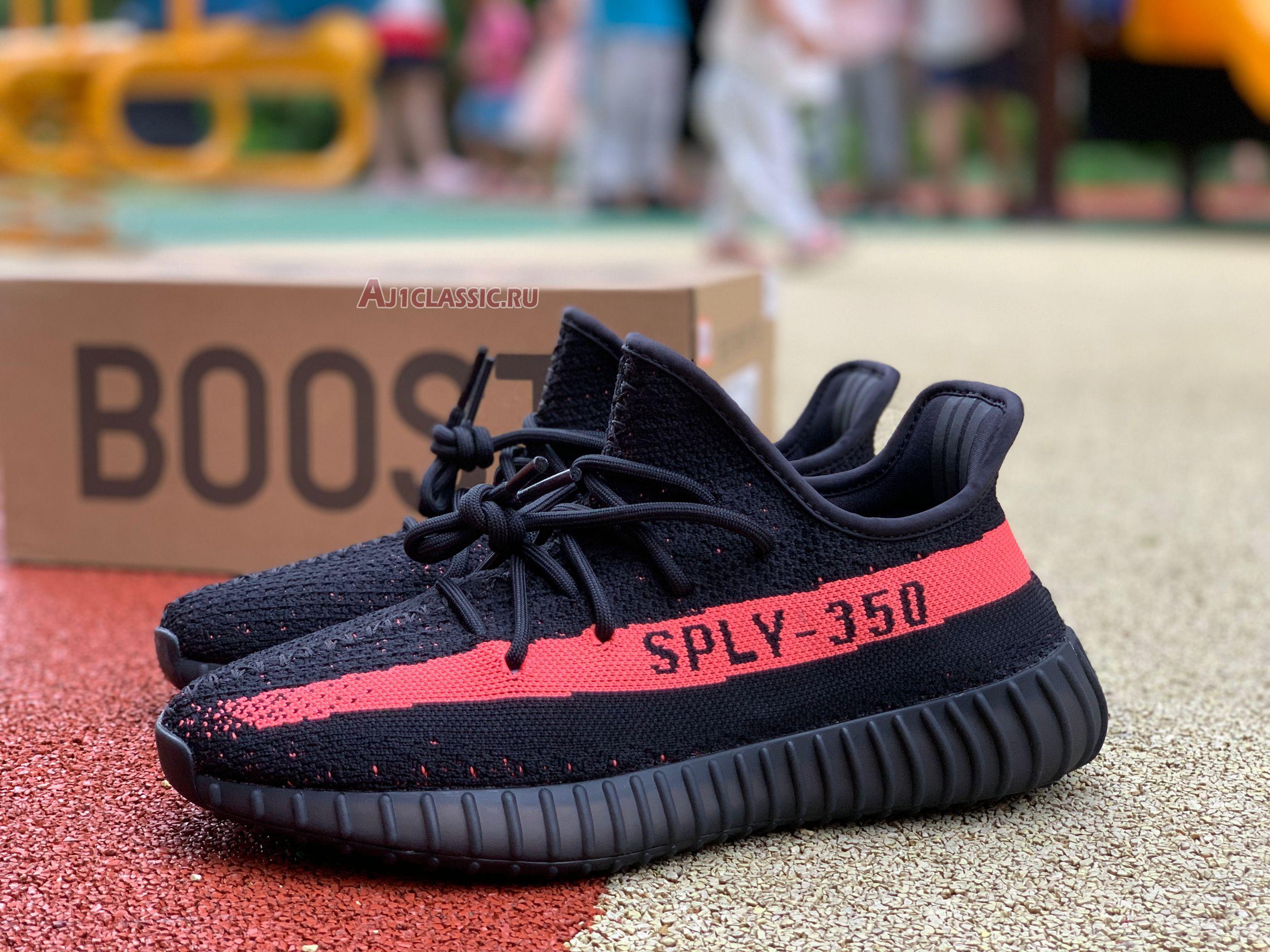 Adidas Yeezy Boost 350 V2 Red BY9612 Core Black/Red/Core Black Sneakers