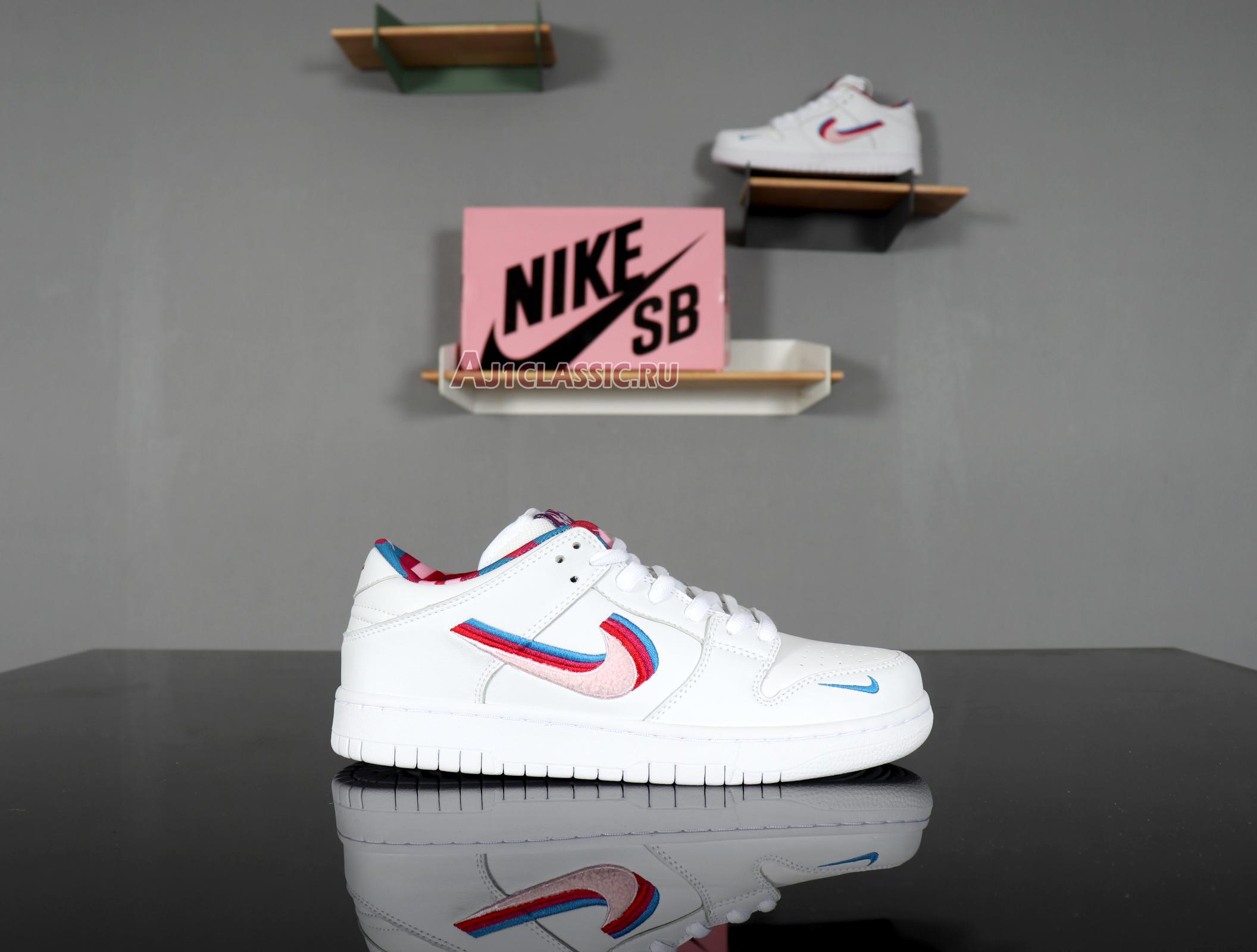 Parra x Nike SB Dunk Low CN4504-100 White/Pink Rise-Gym Red Sneakers كودرد سعر