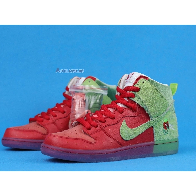 Nike Dunk High SB Strawberry Cough CW7093-600 University Red/Spinach Green/Magic Ember Sneakers