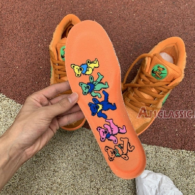 Grateful Dead x Nike SB Dunk Low Orange Bear CJ5378-800 Bright Ceramic/Green Spark Sneakers