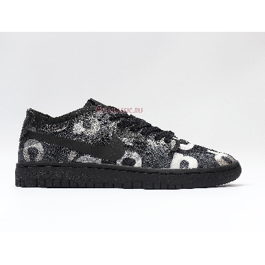 Nike Comme des Garçons x Wmns Dunk Low Monogram Print CZ2675-001 Black/Clear-Black Sneakers