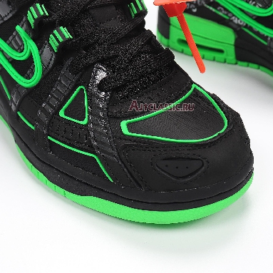 Nike Off-White x Air Rubber Dunk Green Strike CU6015-001 Black/White/Green Strike Sneakers