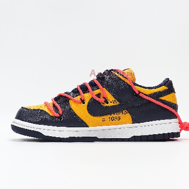 Nike Off-White x Dunk Low University Gold CT0856-700 University Gold/Midnight Navy/White Sneakers
