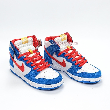 Nike Dunk High SB Doraemon CI2692-400 Light Photo Blue/Light Photo Blue/Speed Yellow/University Red Sneakers