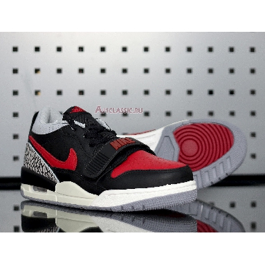 Air Jordan Legacy 312 Low Bred Cement CD9054-006 Black/Black-Cement Grey-Gym Red Sneakers