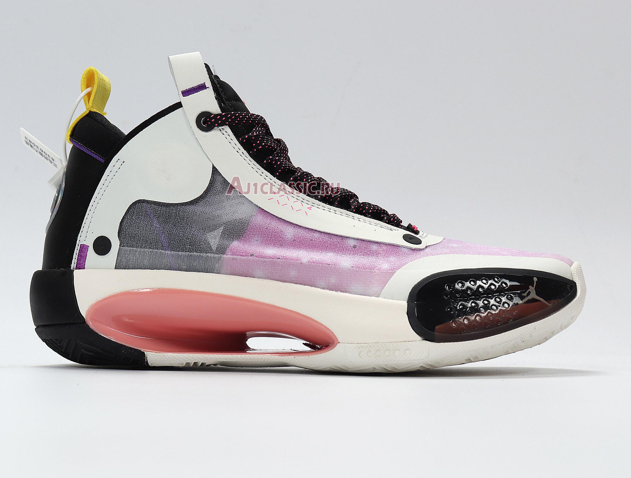 NBA x Air Jordan 34 Paris Game 2020 CZ7752-601 Purple/White/Red/Black Sneakers