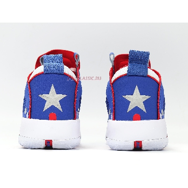 Air Jordan 34 PF Captain America BQ3381-123 Blue/Red/White Sneakers