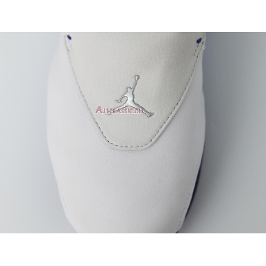 Air Jordan 18 Retro White Sport Royal AA2494-106 White/Sport Royal-White-Metallic Silver Sneakers