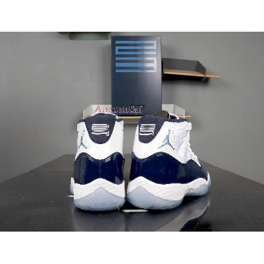 Air Jordan 11 Retro Win Like 82 378037-123 White/University Blue-Midnight Navy Sneakers