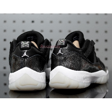 Air Jordan 11 Low Barons 528895-010 Black/Metallic Silver-White Sneakers
