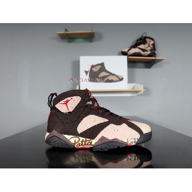 Patta x Air Jordan 7 Retro OG SP Shimmer AT3375-200 Shimmer/Tough Red-Velvet Brown Sneakers