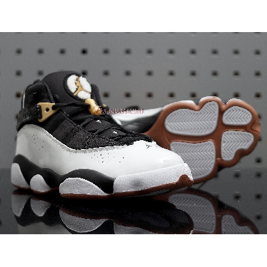 Air Jordan 6 Rings White Black 323399-100 White/Black-Metallic Gold-Gum Medium Brown Sneakers