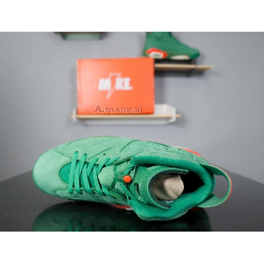 Air Jordan 6 Retro NRG Green Suede Gatorade AJ5986-335 Pine Green/Pine Green-Orange Blaze Sneakers