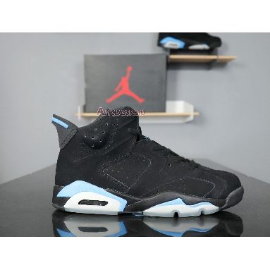 Air Jordan 6 Retro UNC 384664-006 Black/University Blue Sneakers