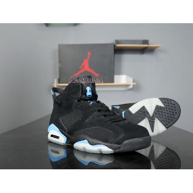 Air Jordan 6 Retro UNC 384664-006 Black/University Blue Sneakers