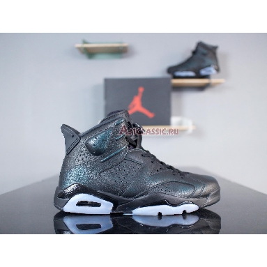 Air Jordan 6 Retro All Star Chameleon 907961-015 Black/Metallic Silver-Black Sneakers