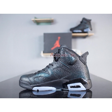 Air Jordan 6 Retro All Star Chameleon 907961-015 Black/Metallic Silver-Black Sneakers