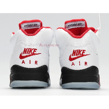 Air Jordan 5 Retro Fire Red 2020 DA1911-102 White/Fire Red-Black Sneakers