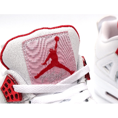 Air Jordan 4 Retro Red Metallic CT8527-112 White/University Red-Metallic Silver Sneakers