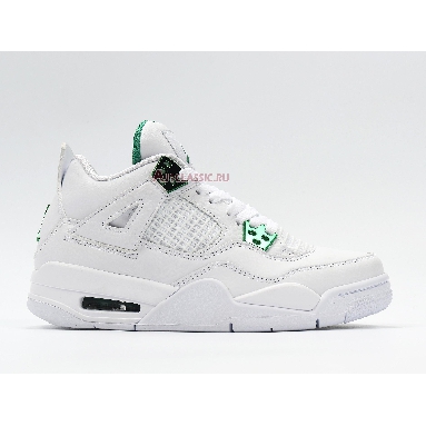 Air Jordan 4 Retro Green Metallic CT8527-113 White/Pine Green/Metallic Silver Sneakers