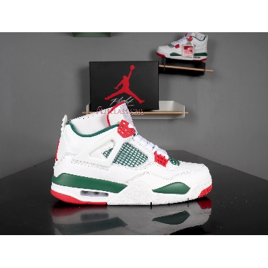 Air Jordan 4 Retro NRG Do The Right Thing AQ3816-163 White/Gorge Green-Varsity Red Sneakers