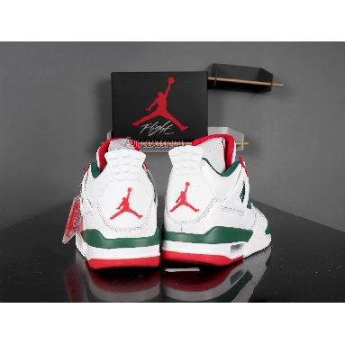 Air Jordan 4 Retro NRG Do The Right Thing AQ3816-163 White/Gorge Green-Varsity Red Sneakers