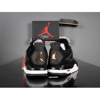 Air Jordan 4 Retro Royalty 308497-032 Black/Metallic Gold-White Sneakers