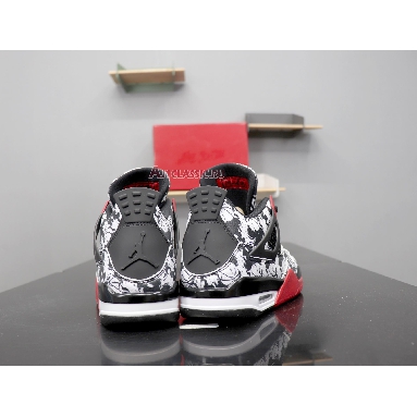Air Jordan 4 Retro Tattoo BQ0897-006 Black/Fire Red-Black-White Sneakers