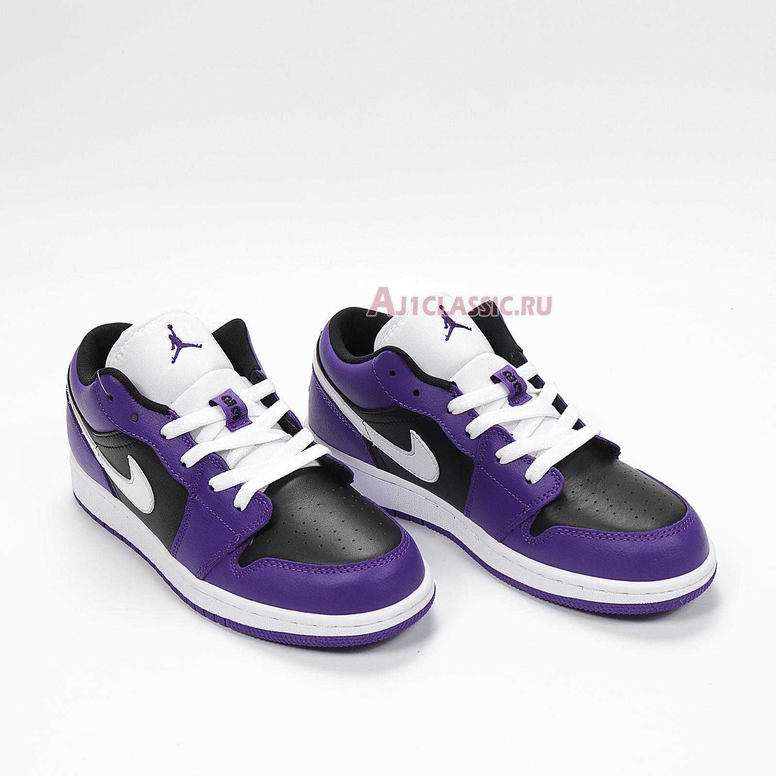 Air Jordan 1 Low "Black Court Purple" 553558-501