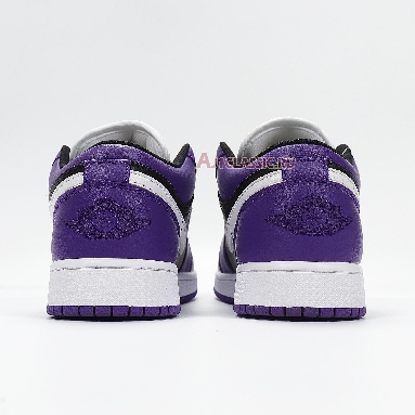 Air Jordan 1 Low Black Court Purple 553558-501 Court Purple/White/Black Sneakers