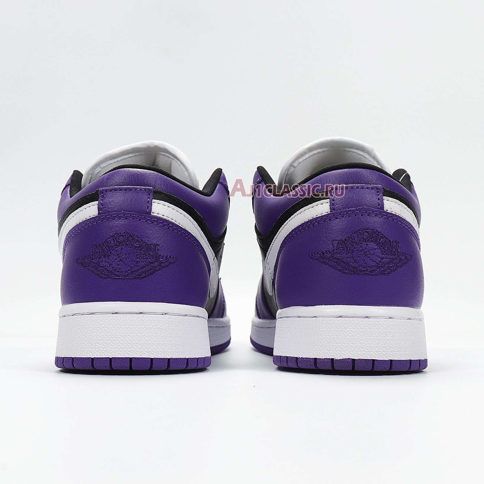 Air Jordan 1 Low "Black Court Purple" 553558-501