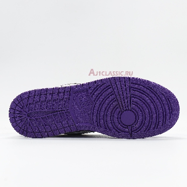 Air Jordan 1 Low Black Court Purple 553558-501 Court Purple/White/Black Sneakers