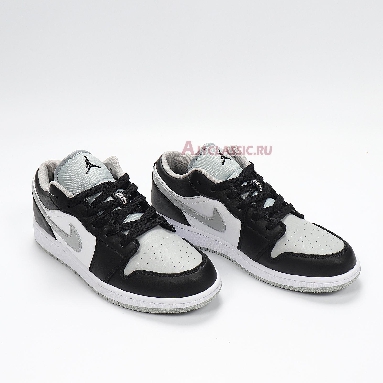 Air Jordan 1 Low Smoke Grey 553558-039 Black/Black-Light Smoke Grey-White Sneakers