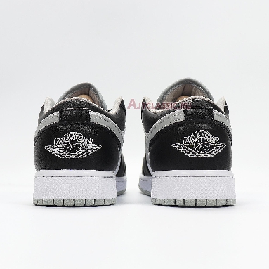 Air Jordan 1 Low Smoke Grey 553558-039 Black/Black-Light Smoke Grey-White Sneakers