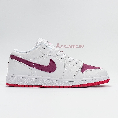 Air Jordan 1 Low White Berry 554723-161 White/True Berry-Rush Pink Sneakers