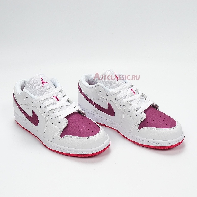 Air Jordan 1 Low White Berry 554723-161 White/True Berry-Rush Pink Sneakers