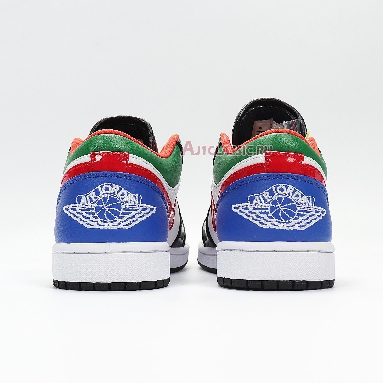 Air Jordan 1 Low Multi-Color CZ4776-101 White/Black/Red/Green/Blue Sneakers