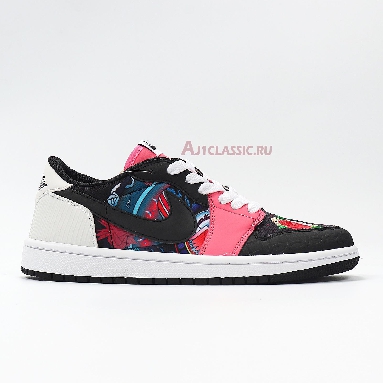 Air Jordan 1 Low OG Chinese New Year CW0418-006 Black/Red/Pink/White Sneakers