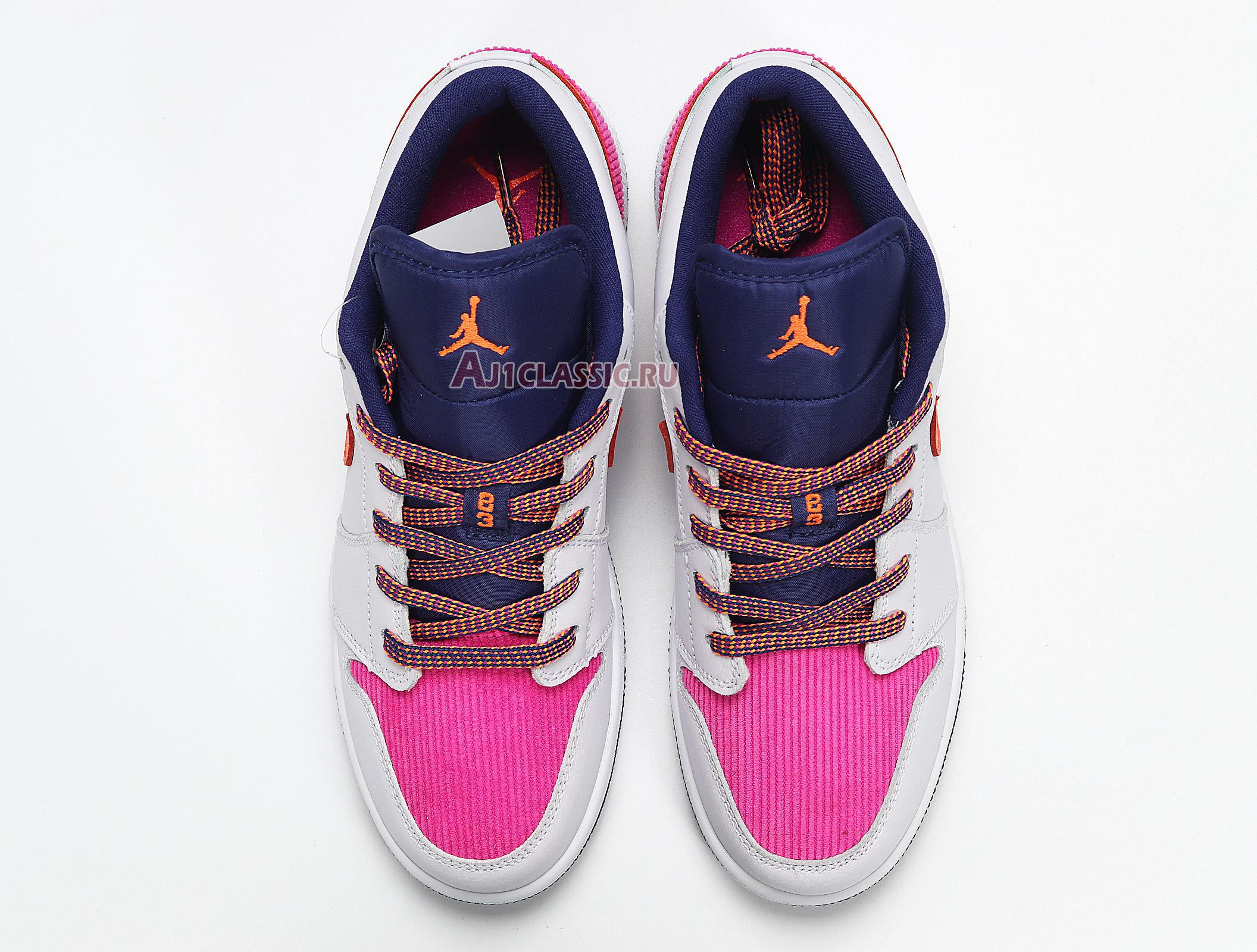 Air Jordan 1 Low GS "Fire Pink Hyper Crimson" 554723-502