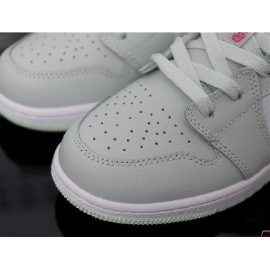 Air Jordan 1 Low Barely Grey Spruce 554723-051 Barely Grey/White/Laser Fuchsia/Frosted Spruce Sneakers