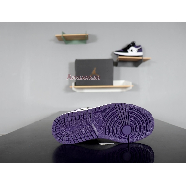 Air Jordan 1 Low Court Purple 553558-125 White/Black-Court Purple Sneakers