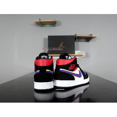 Air Jordan 1 Mid SE Rivals 852542-005 Field Purple/White-Gym Red Sneakers