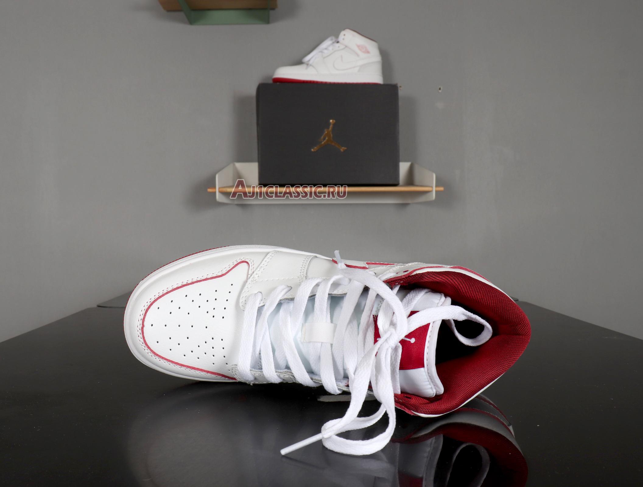Air Jordan 1 Retro Mid "White Gym Red" 554725-103