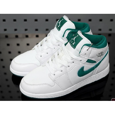 Air Jordan 1 Mid Mystic Green CD6759-103 White/Mystic Green Sneakers