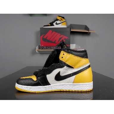 Air Jordan 1 Retro High OG Yellow Toe AR1020-700 Black/Yellow/White Sneakers