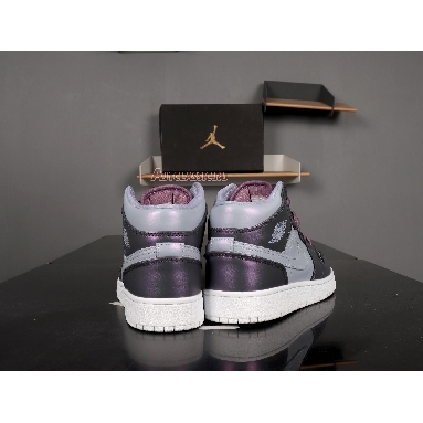 Air Jordan 1 Mid GS Metallic Purple AV5174-400 Metallic Purple/White/Black Sneakers
