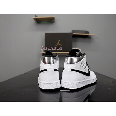 Air Jordan 1 Mid White Silver 554724-121 White/Silver Sneakers