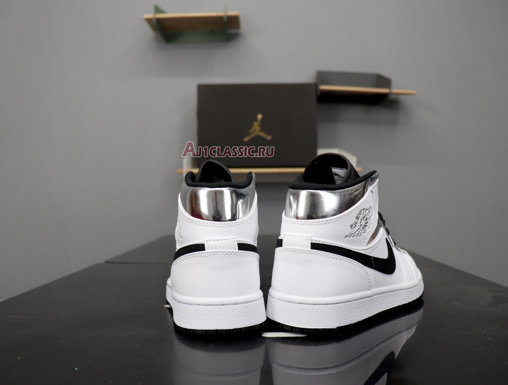 Air Jordan 1 Mid "White Silver" 554724-121